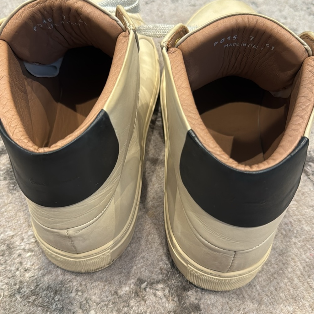 Paul Smith High Top Padded Leather Sneakers View 3